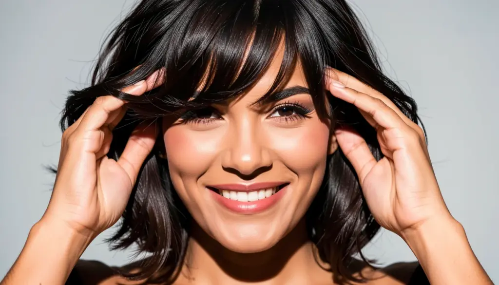 Como Encurtar Visualmente o Rosto com o Cabelo: Guia Prático com Volume Lateral e Franja Como Encurtar Visualmente o Rosto com o Cabelo: Guia Prático com Volume Lateral e Franja