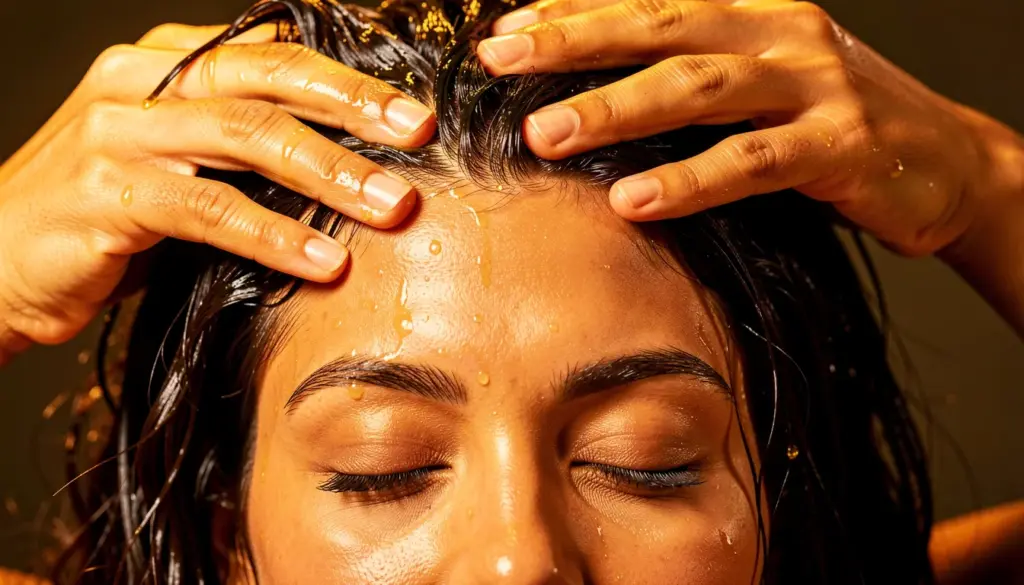 Massagem com Óleo Essencial no Couro Cabeludo Passo a Passo Massagem com Óleo Essencial no Couro Cabeludo Passo a Passo