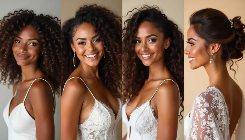 45 Penteados Cabelo Cacheado Casamento Que Duram a Festa Toda