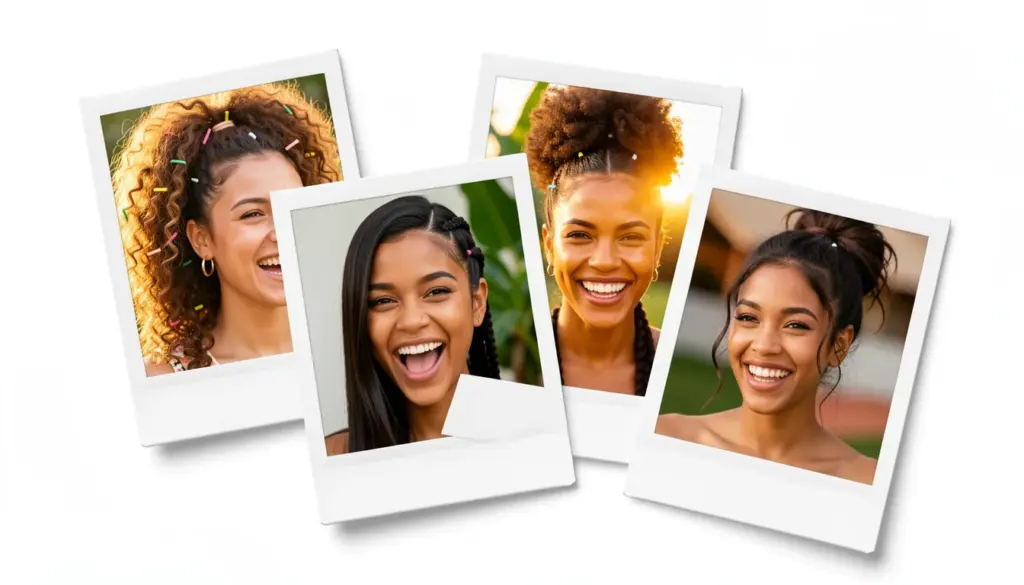 32 Ideias de Penteado com Elastiquinho para Cabelo Cacheado e Liso