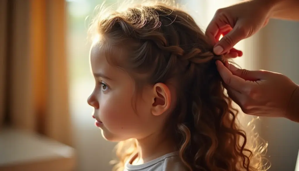 Penteado Com Liguinha Cabelo Cacheado Infantil em 5 Minutos: Passo a Passo Sem Puxar