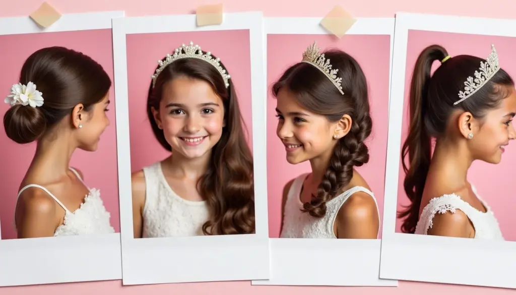36 Penteados Daminha com Tiara Lindos e que Duram a Festa Inteira 36 Penteados Daminha com Tiara Lindos e que Duram a Festa Inteira